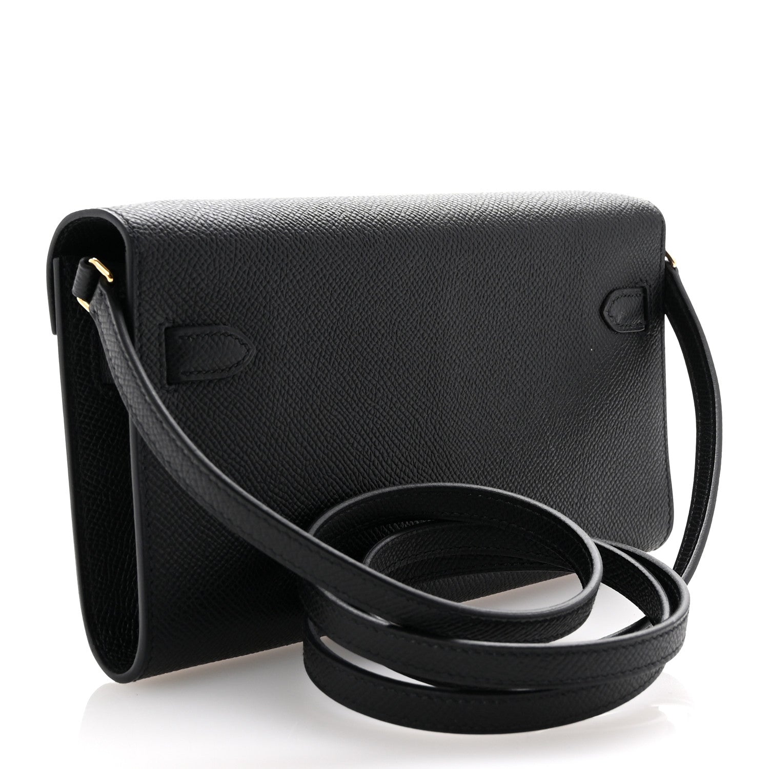 Hermes Epsom Kelly Wallet To Go Black 3 of 9