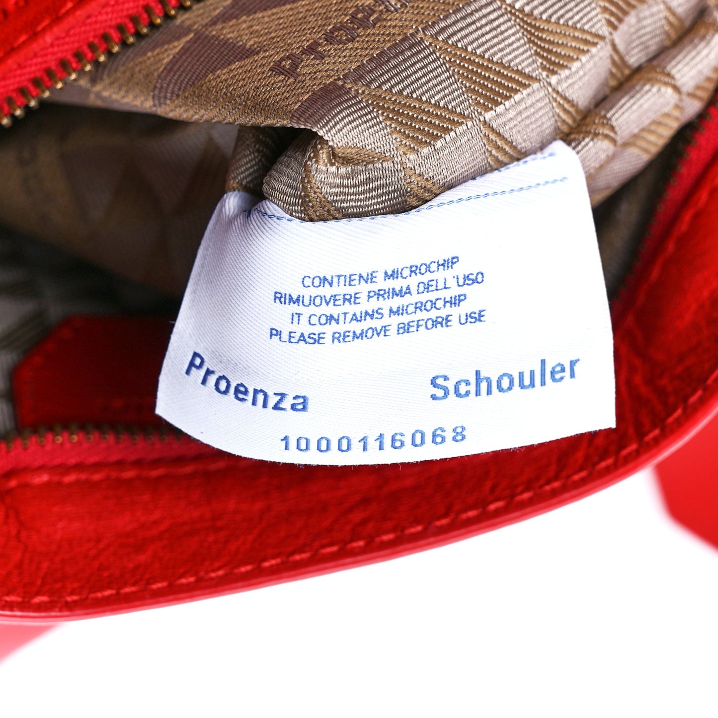 Lambskin Medium PS1 Satchel Bright Red
