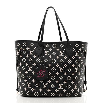 Louis Vuitton Empreinte Spring In The City Neverfull MM Black White Pink 3 of 9