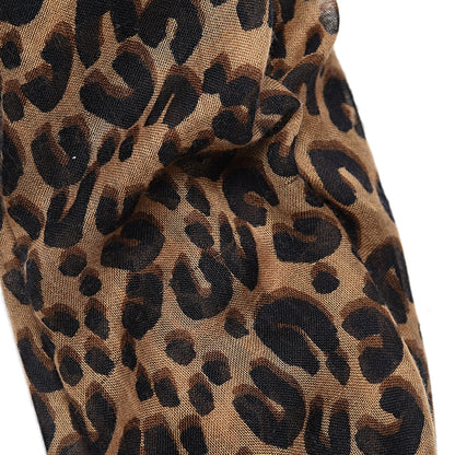 Louis Vuitton Cashmere Silk Leopard Etole Stole Marron 6 of 6