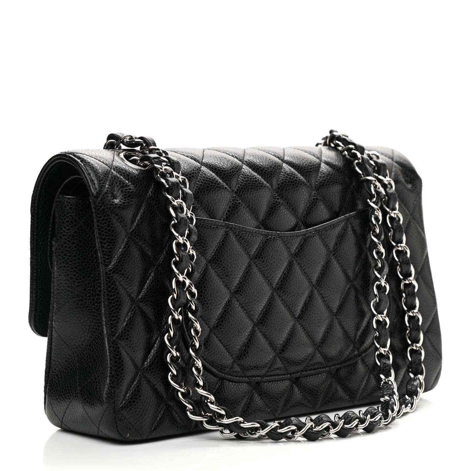 Chanel Caviar Quilted Medium Double Flap Black 3 of 9