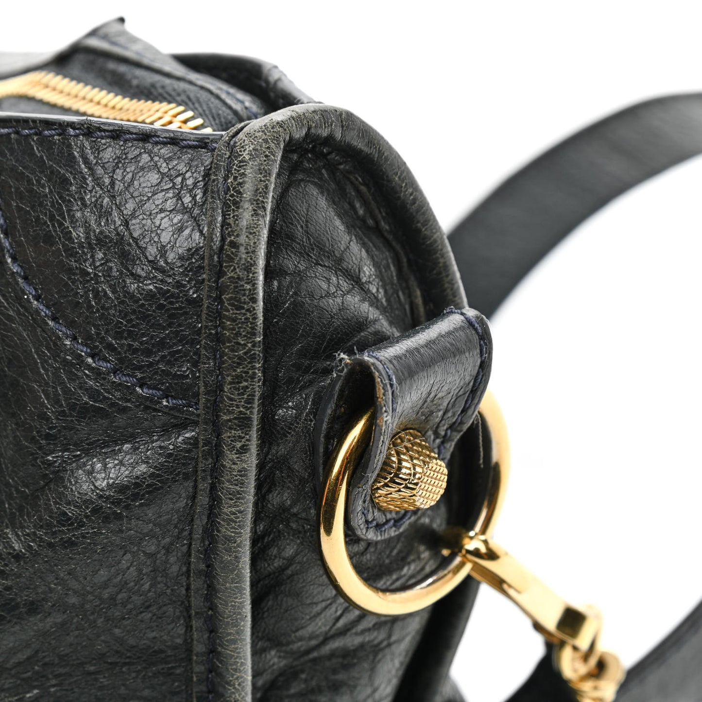 Agneau Giant 12 Gold Hardware Mini City Anthracite