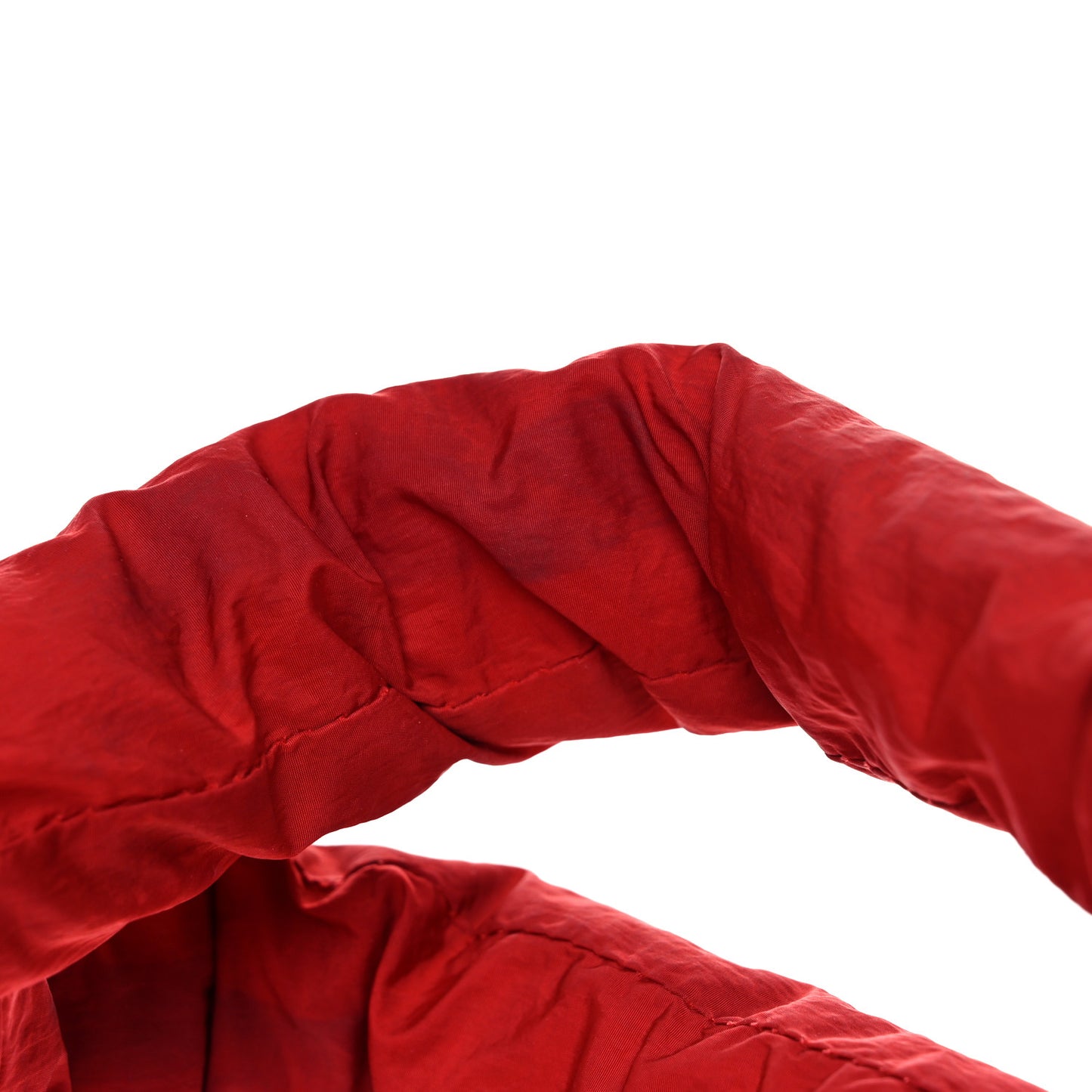 Nylon Quilted Medium Coco Cocoon Tote Red