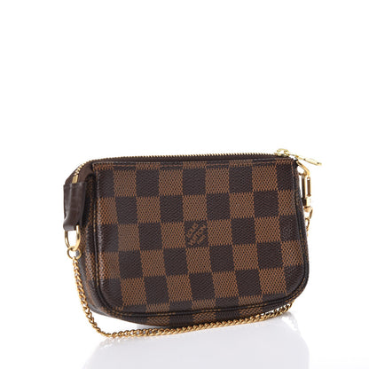 Louis Vuitton Damier Ebene Complice Trunks and Bags Mini Pochette Accessories Red 3 of 7