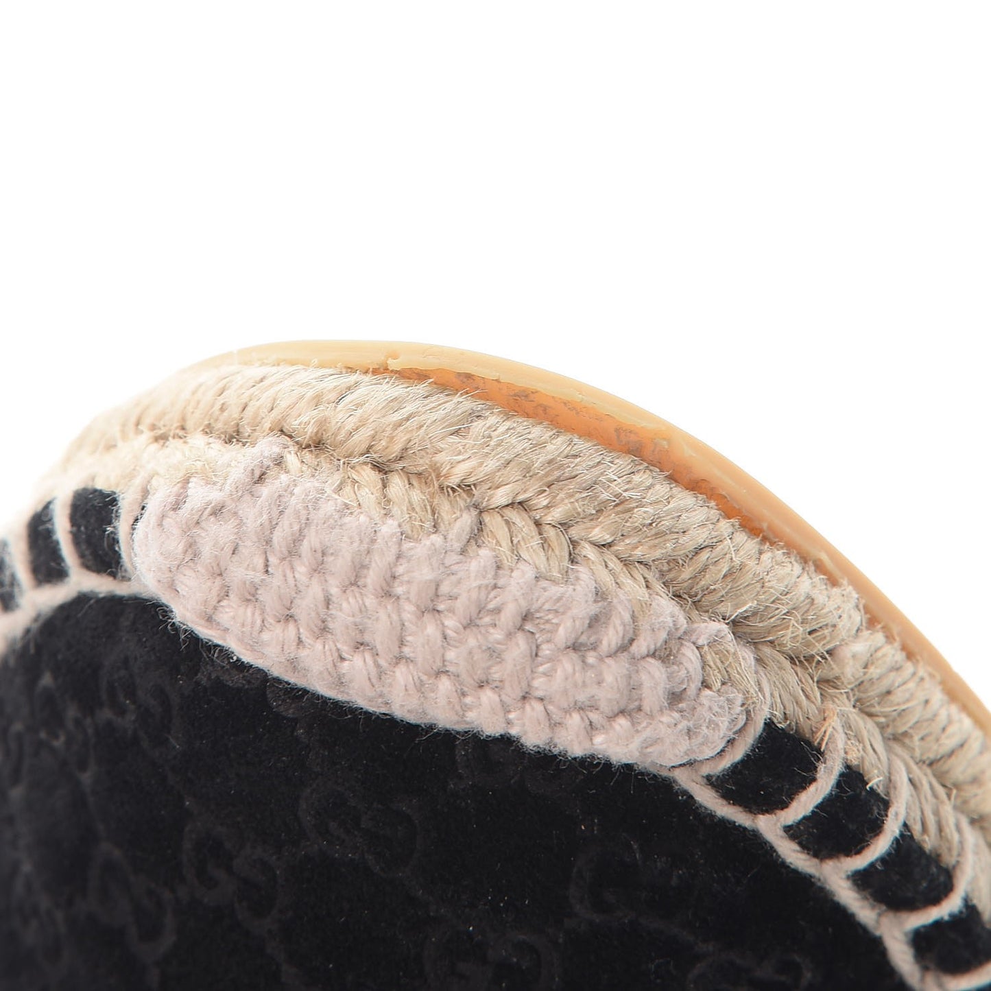 Suede Microguccissima Espadrilles 36 Black