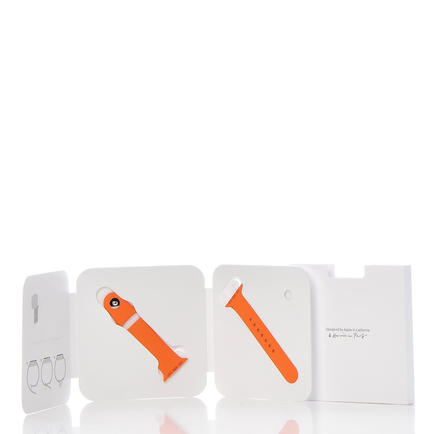 Hermes Silicone 38mm Apple Sports Watch Single Tour Band Orange 3 of 7