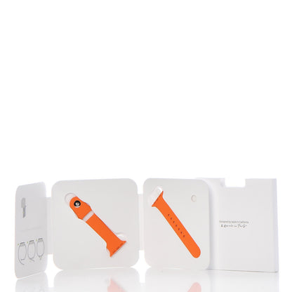 Hermes Silicone 38mm Apple Sports Watch Single Tour Band Orange 3 of 7
