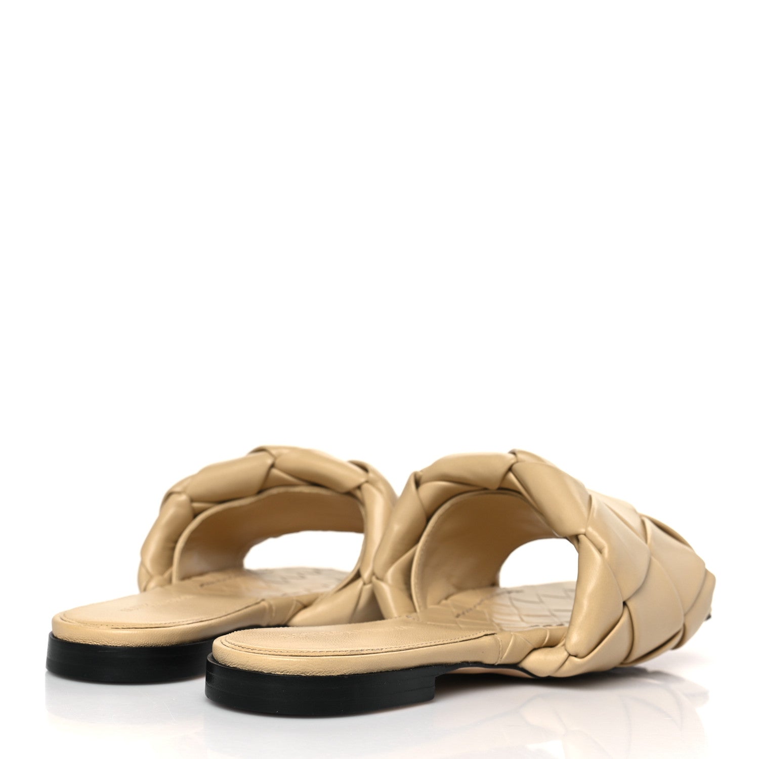 Bottega Veneta Nappa Maxi Intrecciato Lido Flat Sandals 37 Cane Sugar 4 of 8