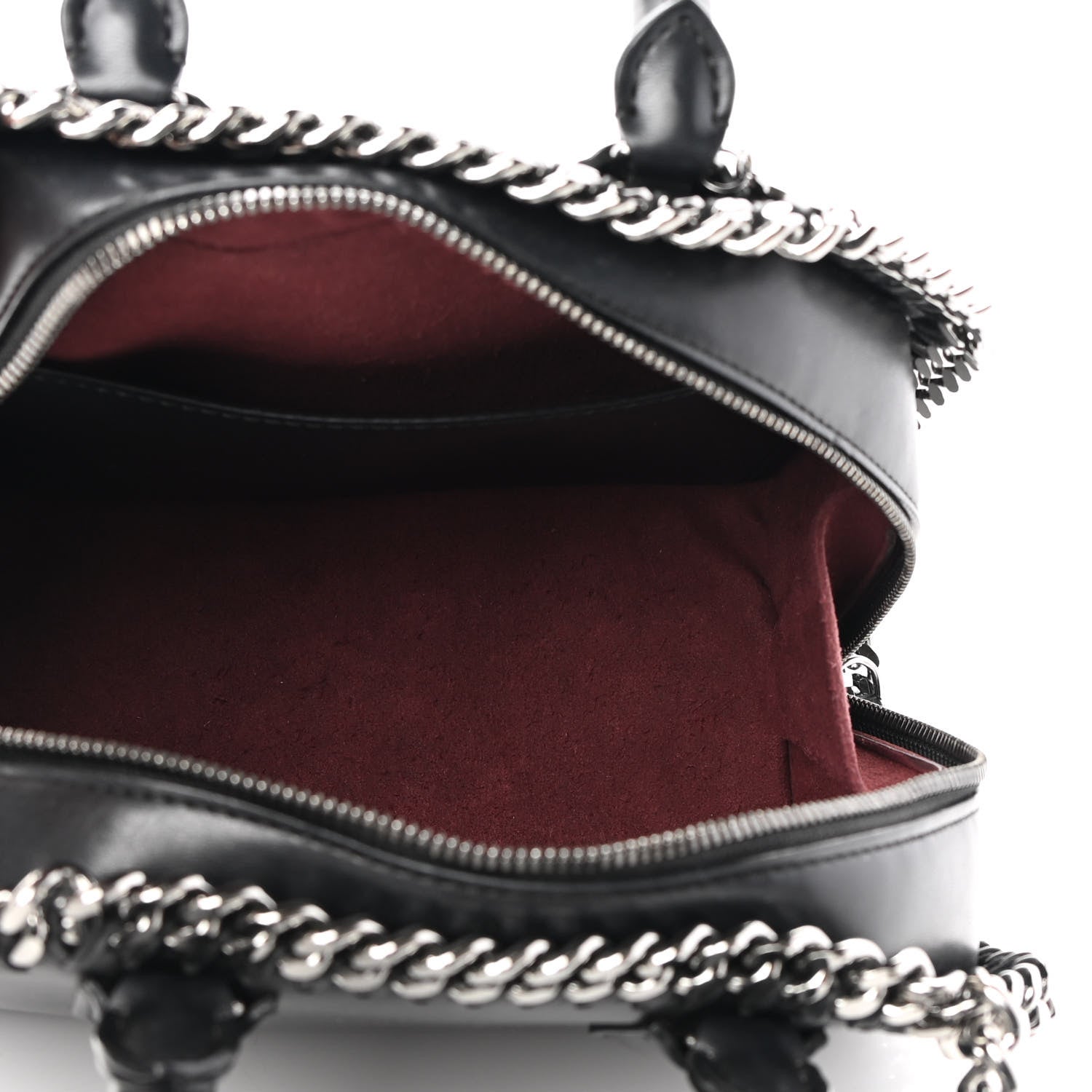 Stella McCartney Eco Alter Nappa Mini Falabella Box Top Handle Bag Black 5 of 8