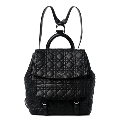 Christian Dior Lambskin Cannage Large Stardust Backpack Black 1 of 12