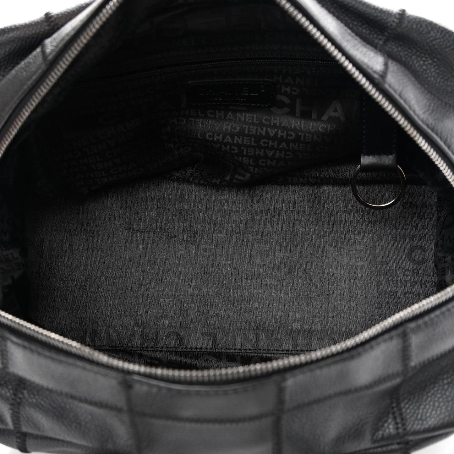 Caviar Square Stitched Bowler Black