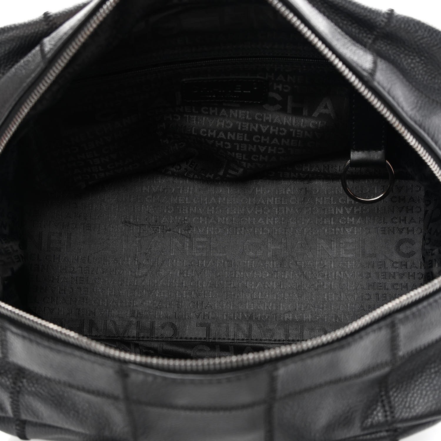 Chanel Caviar Square Stitched Bowler Black 4 of 12