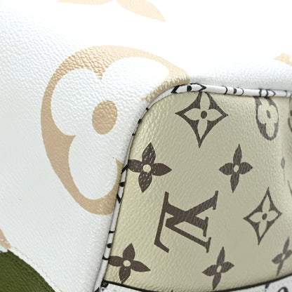 Louis Vuitton Monogram Giant Speedy Bandouliere 30 Kaki Beige 8 of 10