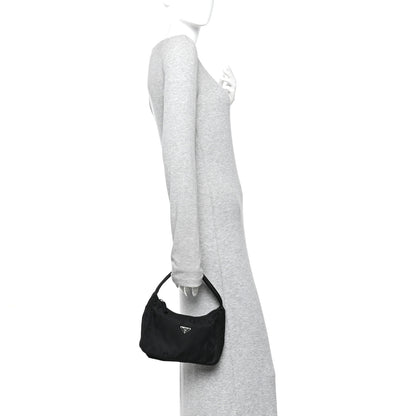 Prada Tessuto Nylon Mini Re-Edition 2000 Bag Black 2 of 12