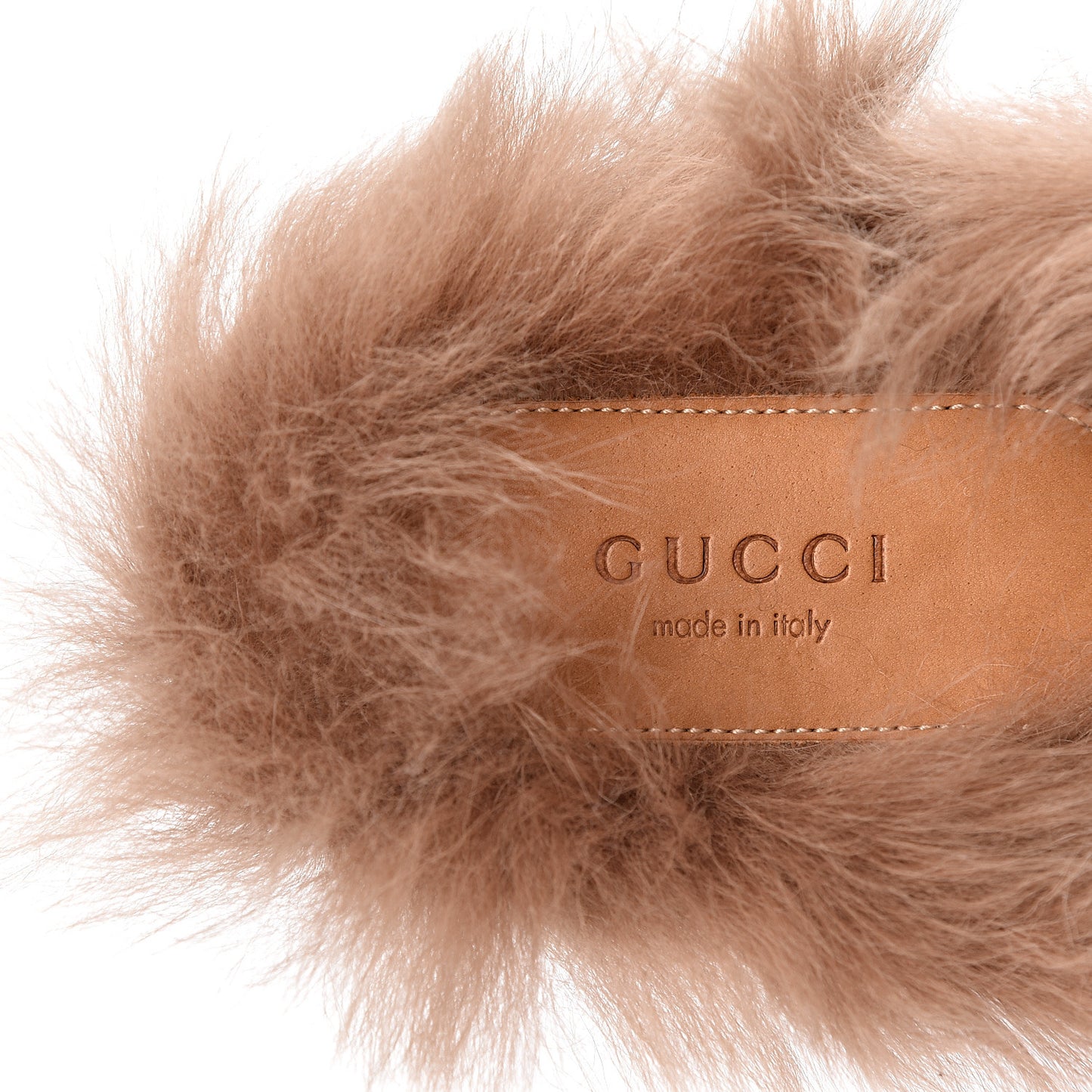 Velvet Fur Womens Princetown Slippers 40 Black