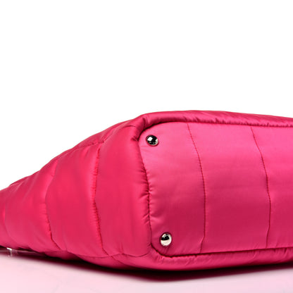 Prada Tessuto Nylon Bomber Tote Fuxia 9 of 10