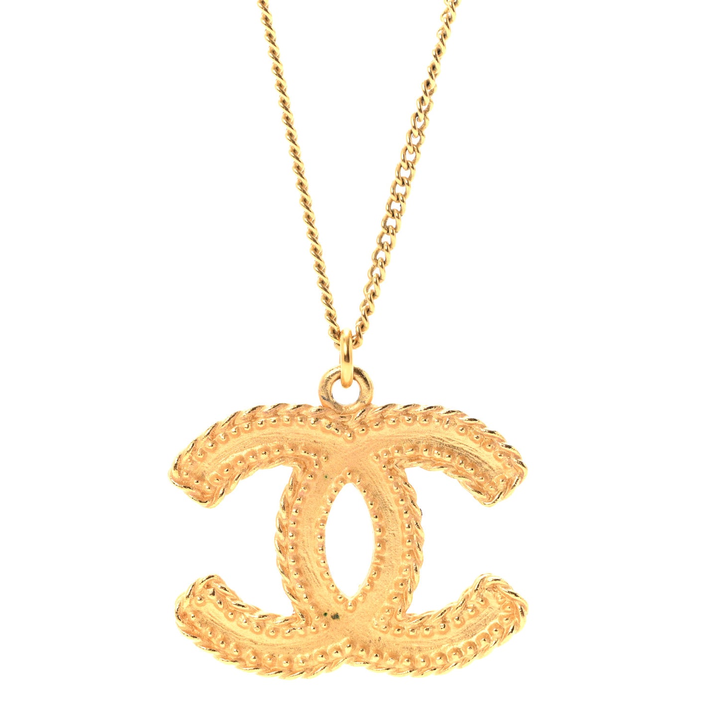 CC Necklace Matte Gold
