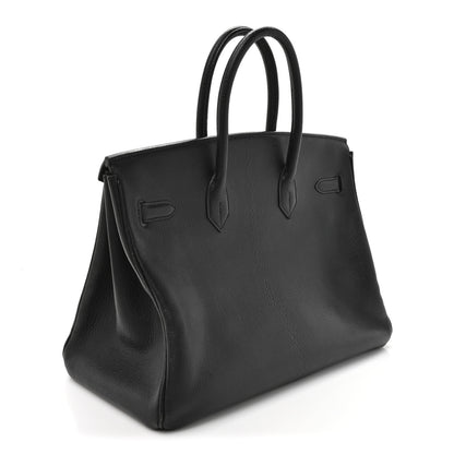 Hermes Chevre De Coromandel Birkin 35 Black 3 of 17