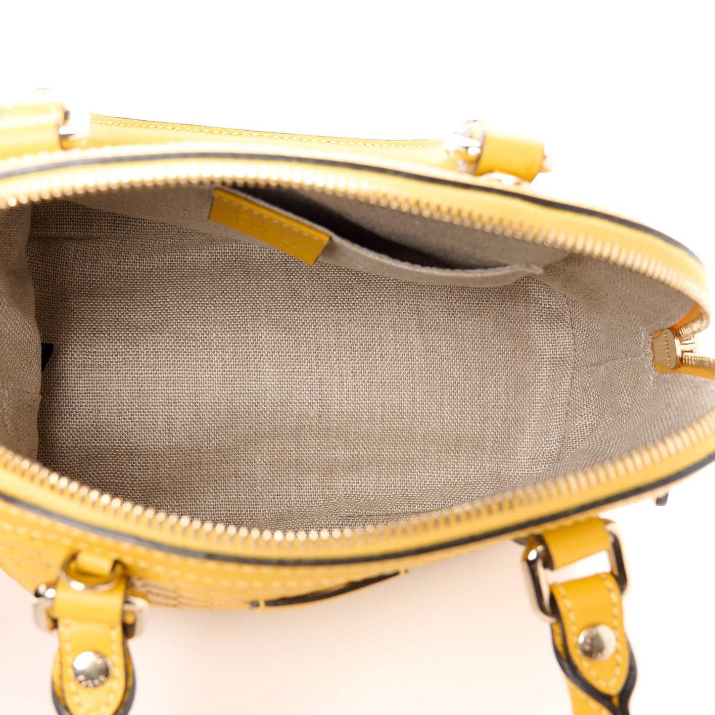 Soft Microguccissima Mini Dome Bag New Buttercup