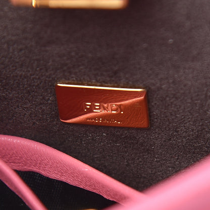 Fendi Shiny Nappa Micro Peekaboo Iconic Satchel Rosa Fluo 7 of 15