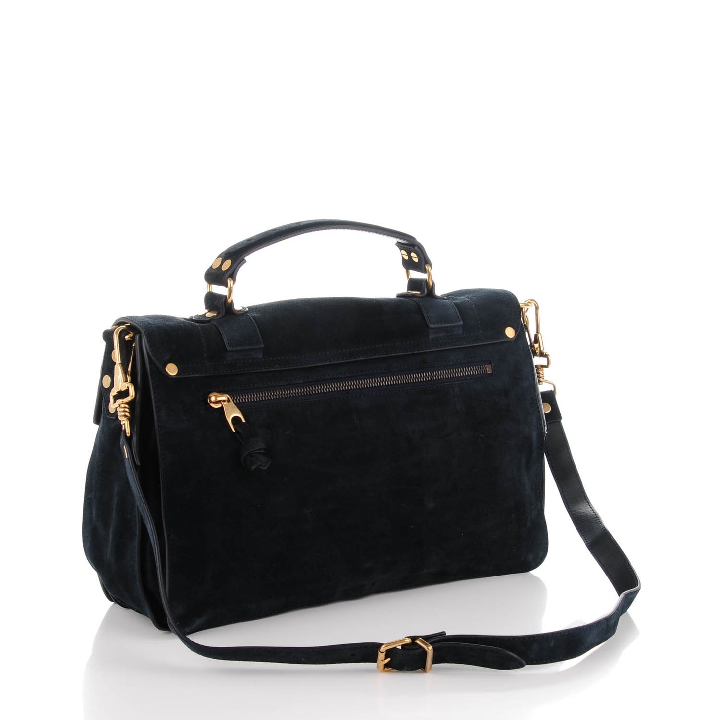 Suede Medium PS1 Satchel Navy