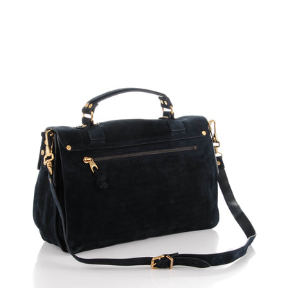 Proenza Schouler Suede Medium PS1 Satchel Navy 3 of 8