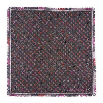 Louis Vuitton Wool Silk Monogram Shawl Multicolor 1 of 3