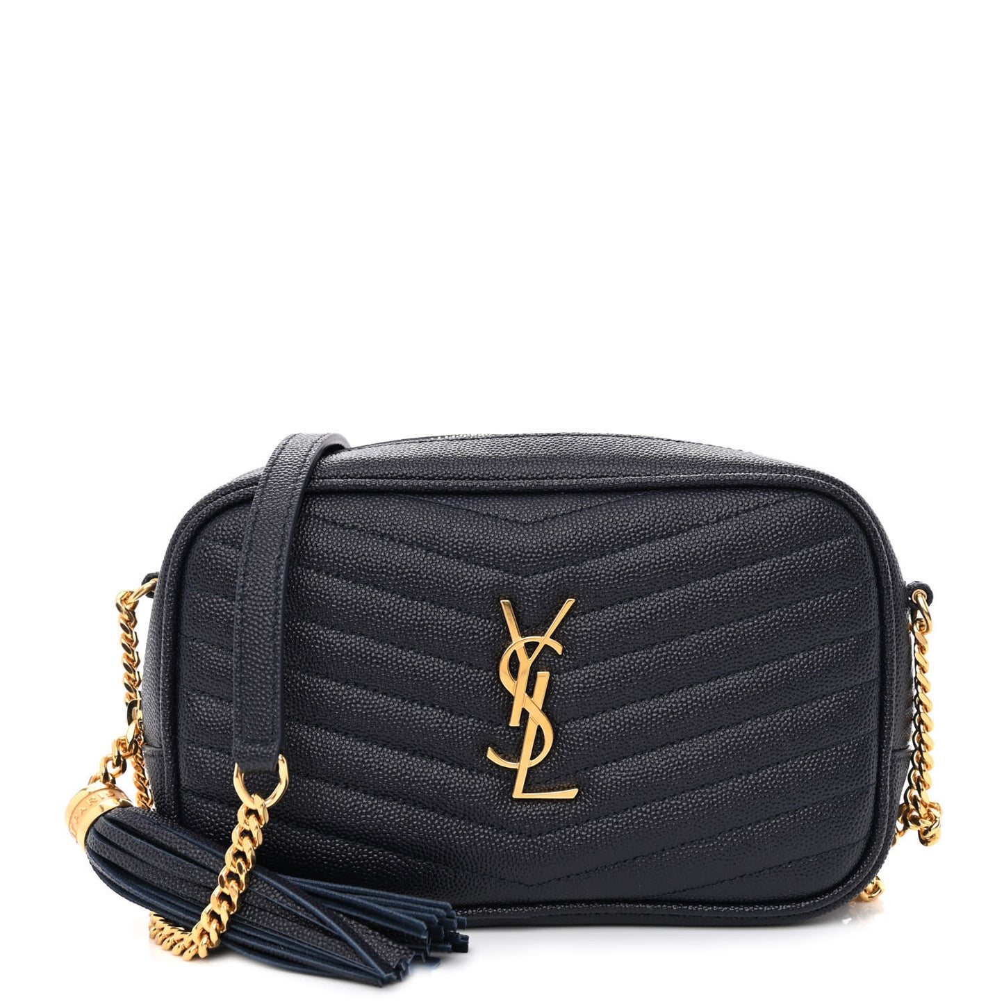 Grain De Poudre Matelasse Monogram Mini Lou Camera Bag Deep Marine