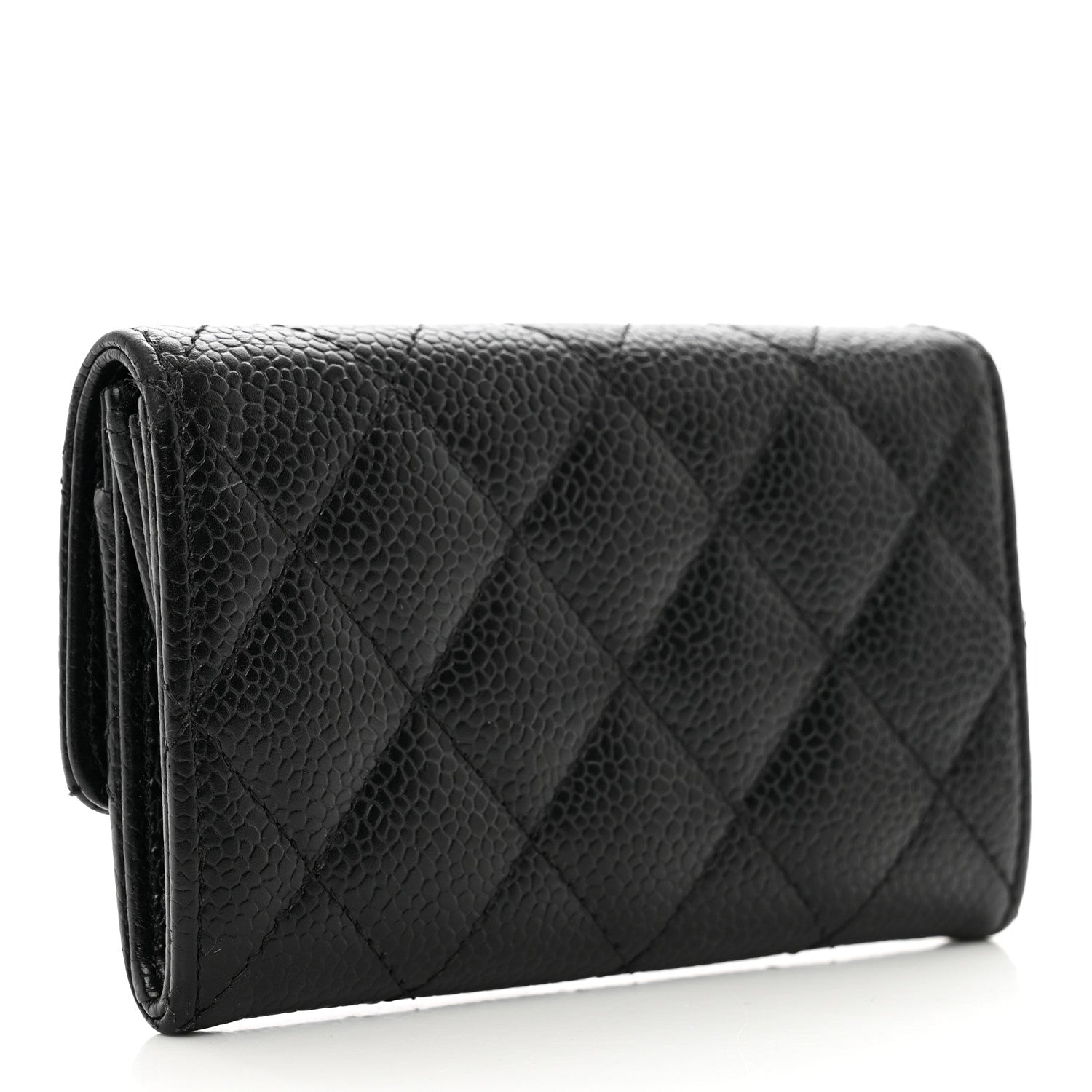 Chanel Caviar Quilted Flap Card Holder Black 3 of 11