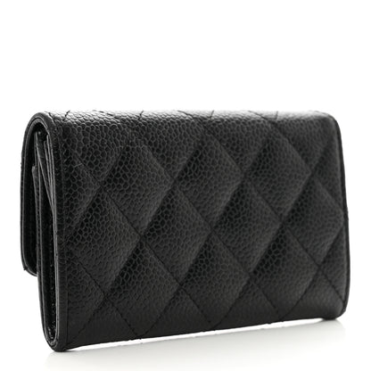 Chanel Caviar Quilted Flap Card Holder Black 3 of 11