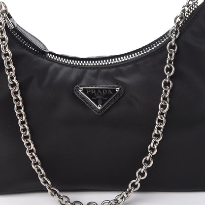 Prada Nylon Re-Edition 2005 Shoulder Bag Black 10 of 11