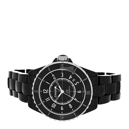 Chanel Stainless Steel Ceramic 38mm J12 Automatic Watch Black 2 of 5