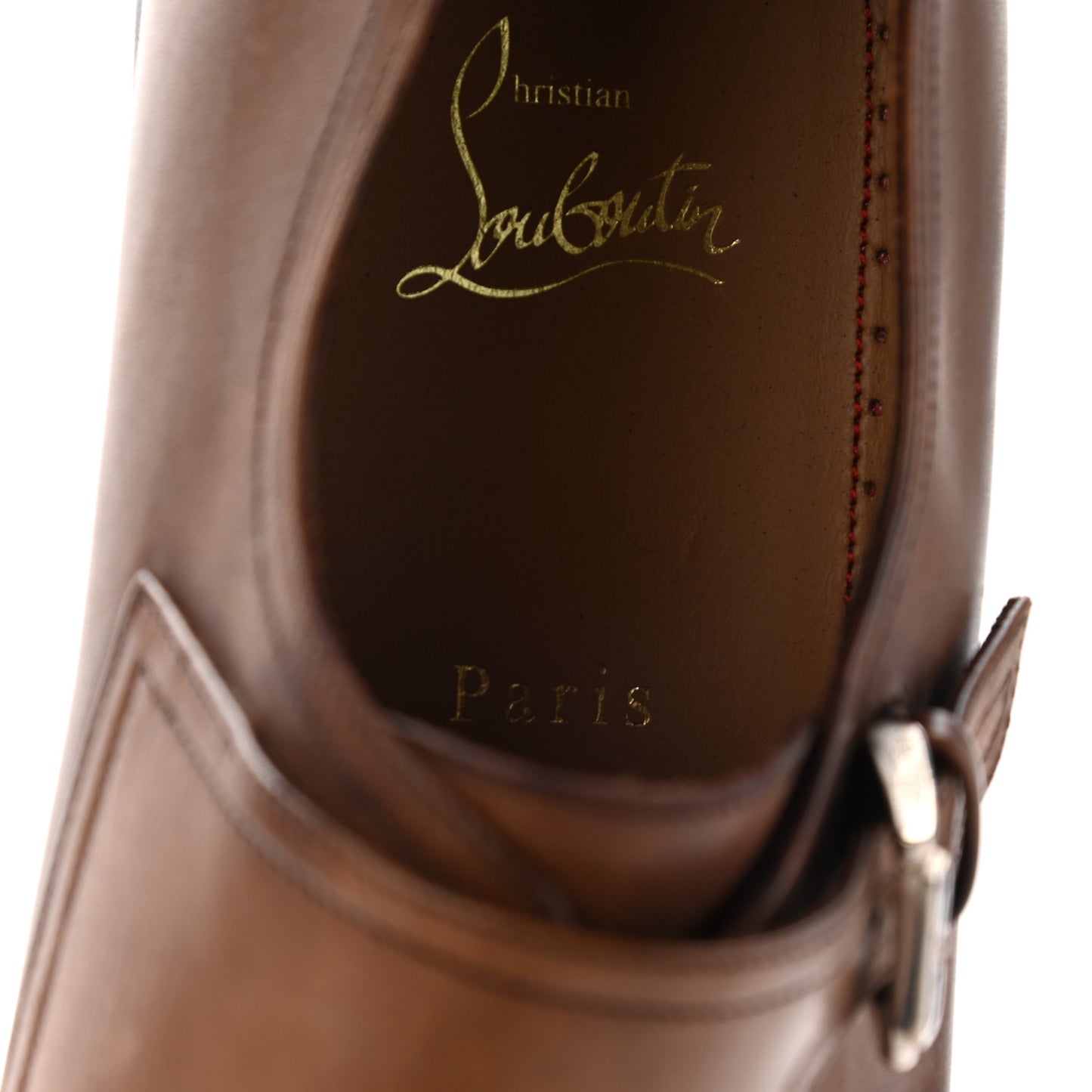Calfskin Mens Mortimer Flats 45 Brown