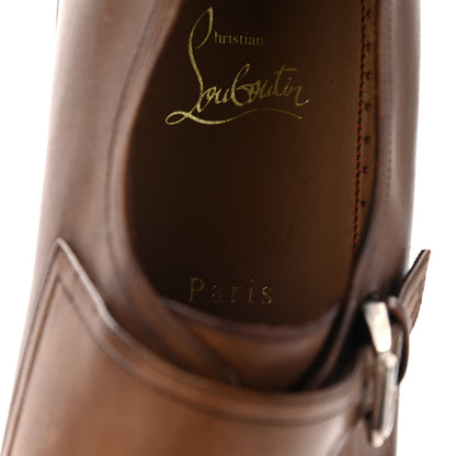 Christian Louboutin Calfskin Mens Mortimer Flats 45 Brown 8 of 16