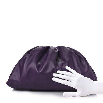 Bottega Veneta Smooth Butter Calf The Pouch Oversized Clutch Raisin 2 of 10