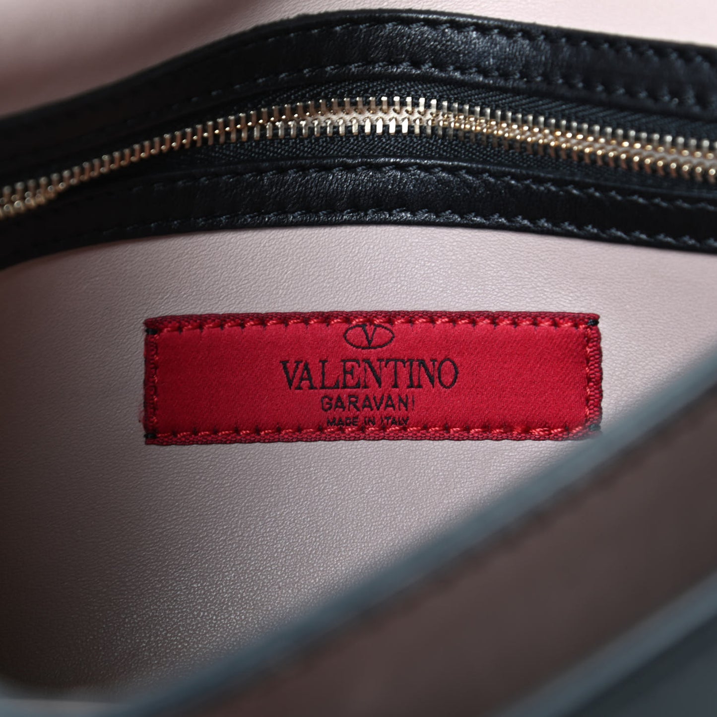 Nappa Rockstud Wristlet Clutch Black