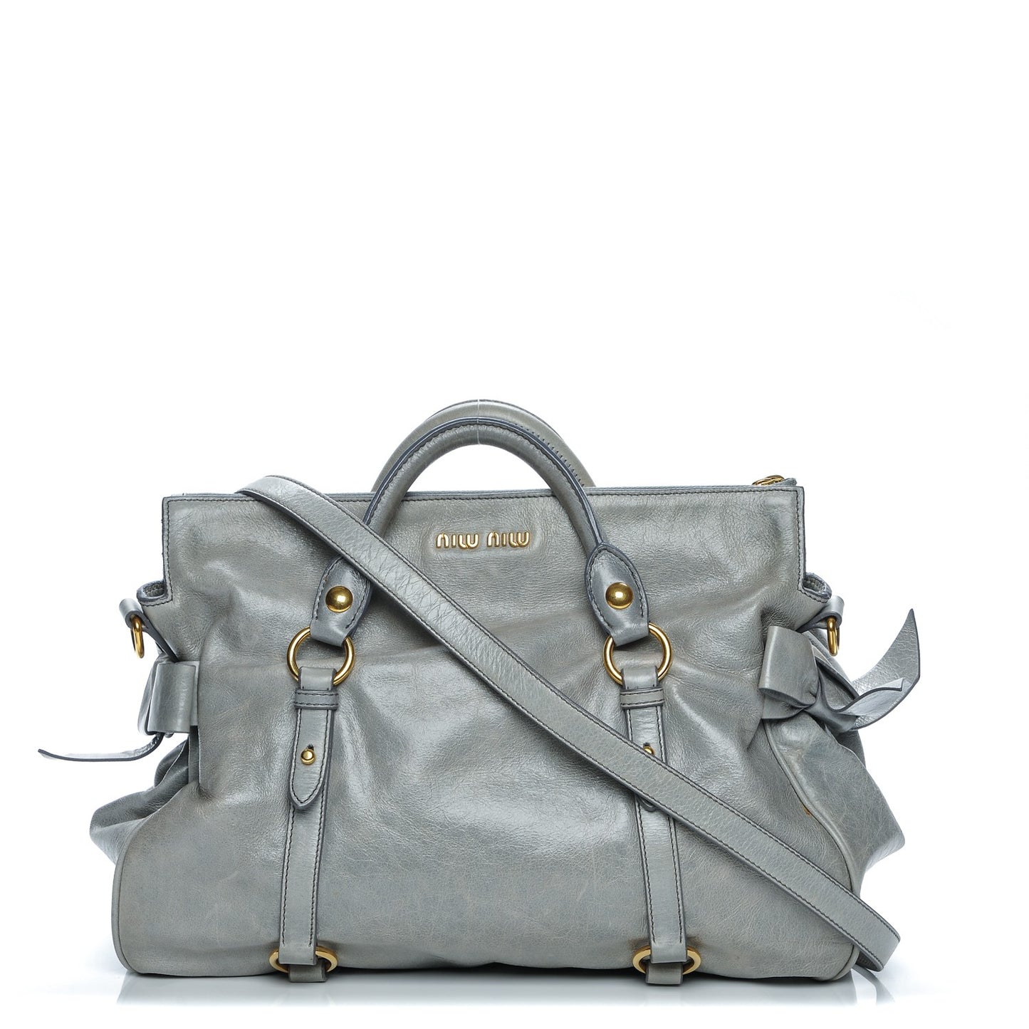 Vitello Lux Medium Bow Bag Nube