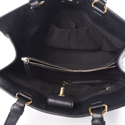 Chanel Lambskin Quilted Boy Shopping Tote Black 5 of 14