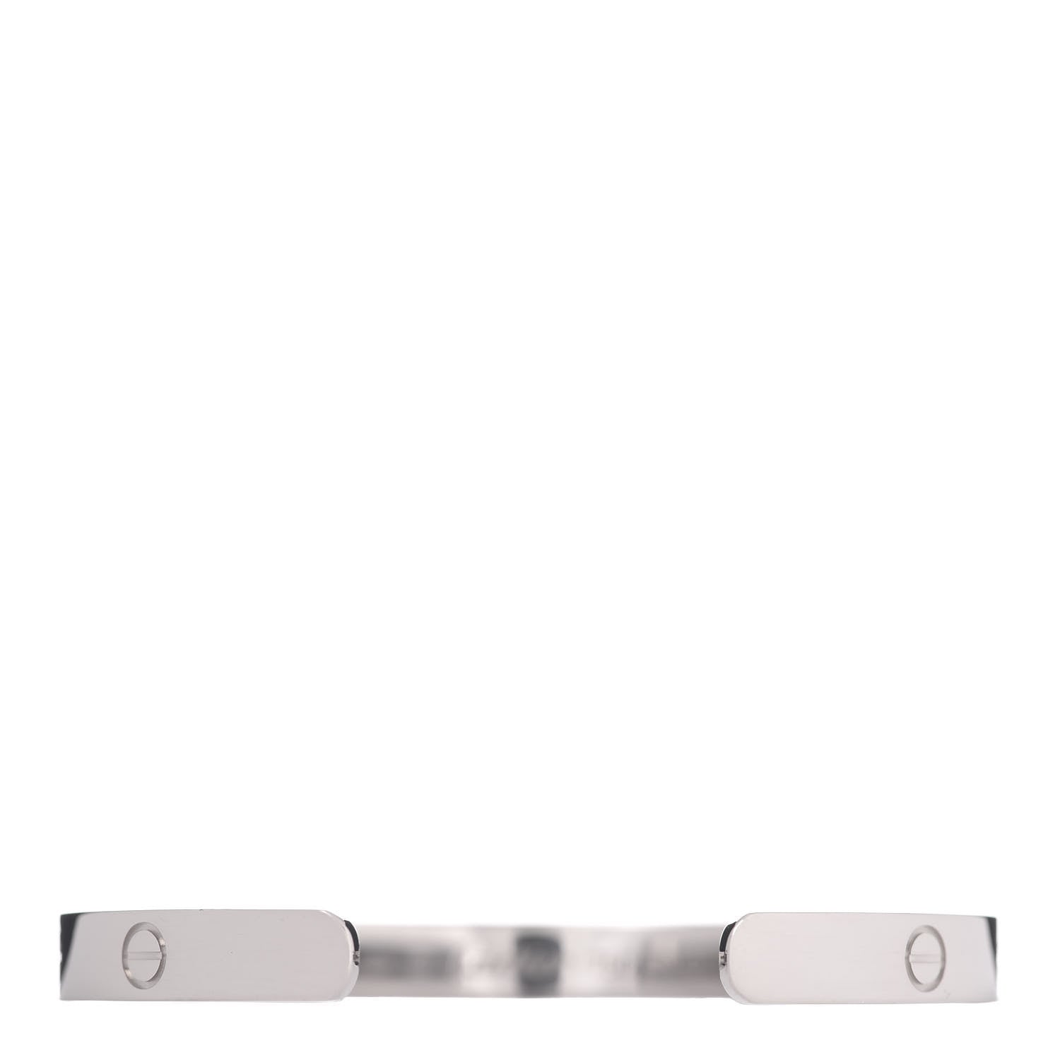 Cartier 18K White Gold LOVE Cuff Bracelet 19 3 of 4