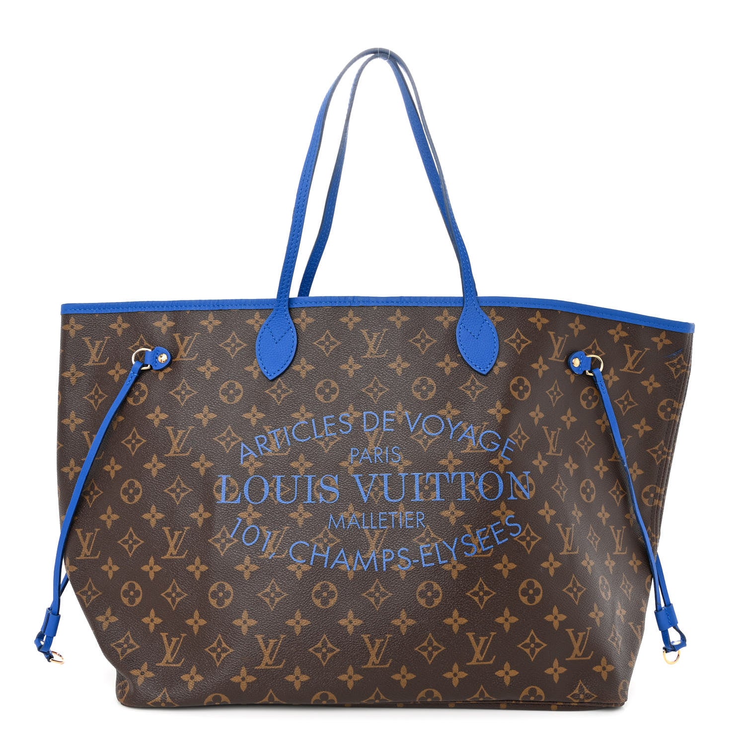 Louis Vuitton Monogram Articles de Voyage Ikat Neverfull GM Grand Blue 1 of 11