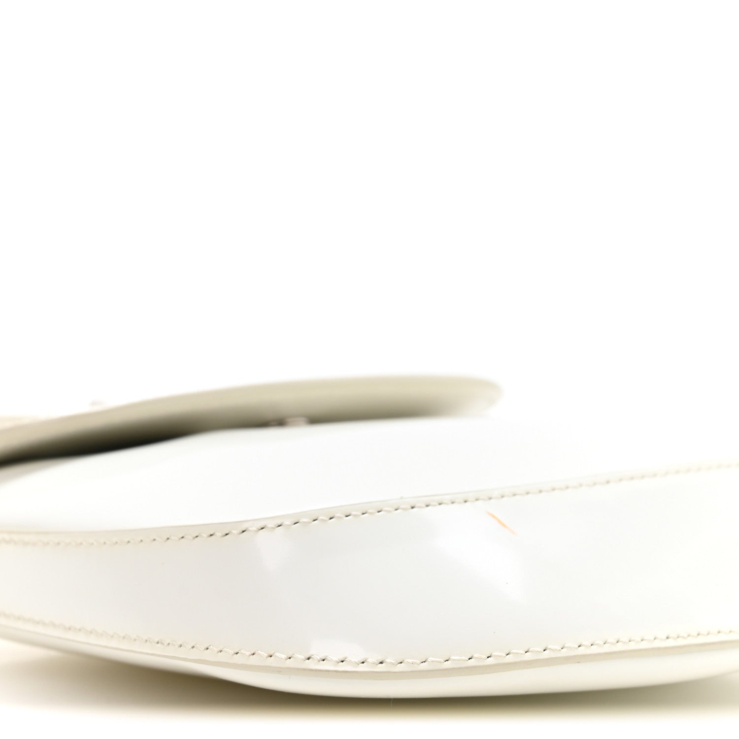 Prada Spazzolato Mini Cleo Flap Adjustable Strap Shoulder Bag White 8 of 9