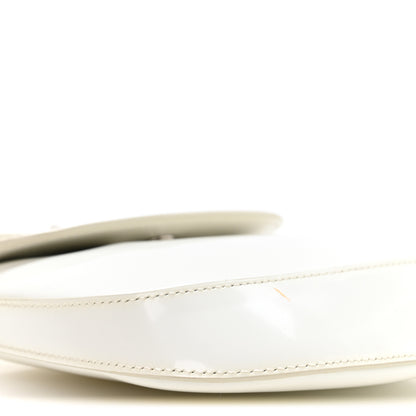 Prada Spazzolato Mini Cleo Flap Adjustable Strap Shoulder Bag White 8 of 9