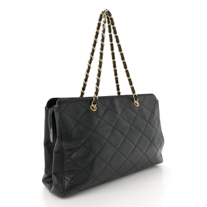 Chanel Caviar Quilted Flap Shoulder Bag Black 3 of 14