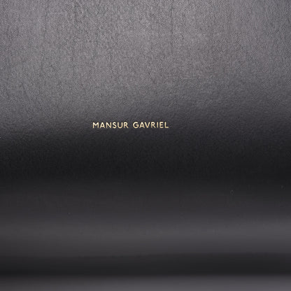 Mansur Gavriel Vegetable Tanned Calfskin Bucket Bag Black Ballerina 7 of 8