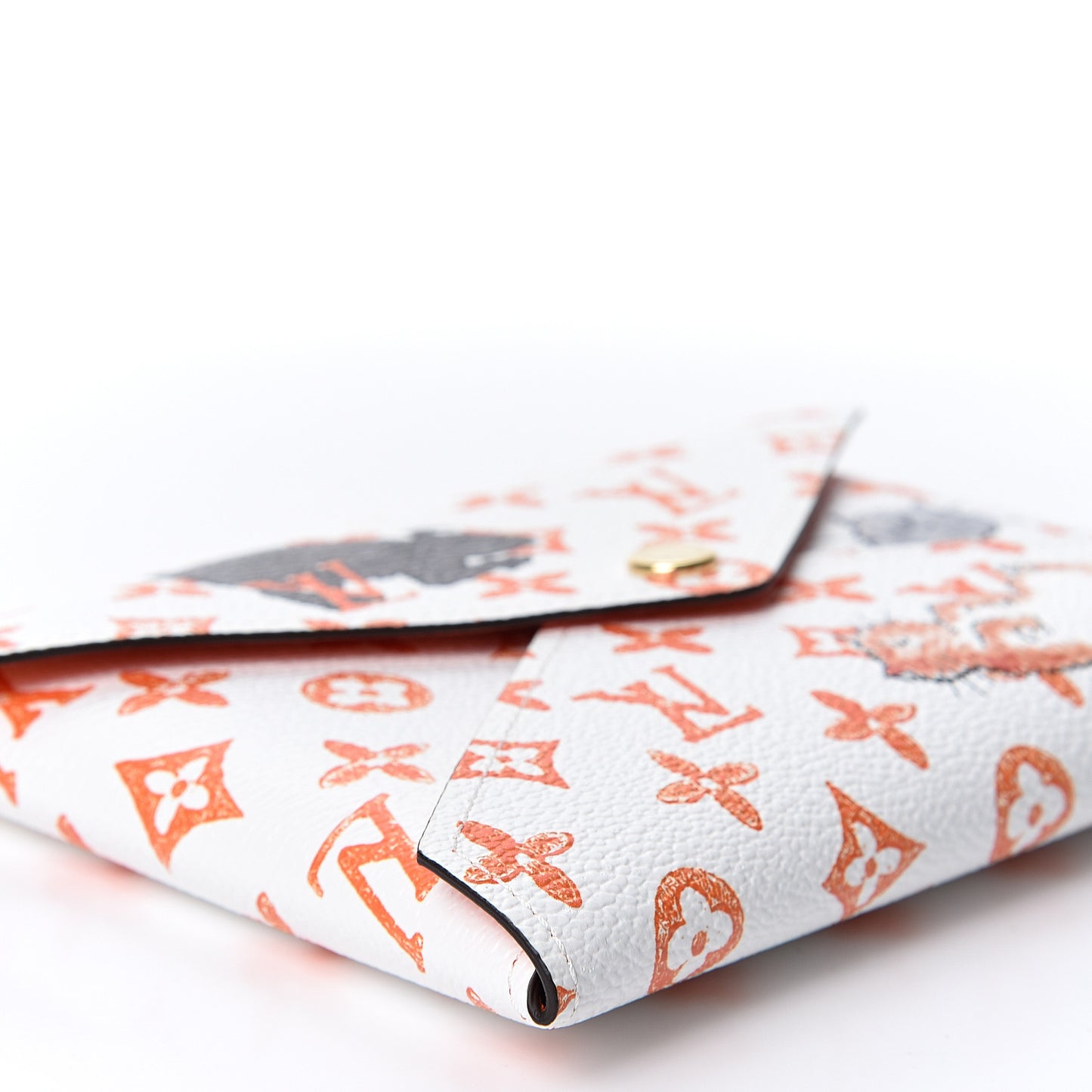 Catogram Medium Kirigami Pochette White