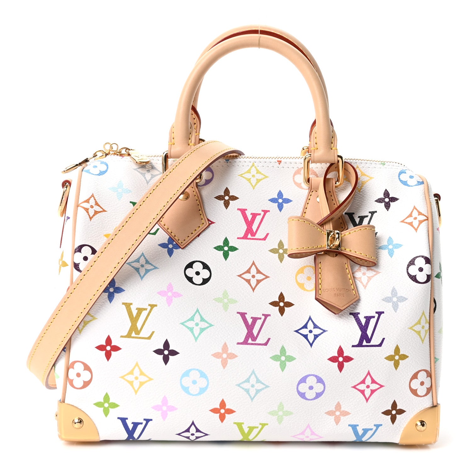 Louis Vuitton LV X TM Monogram Multicolor Speedy Bandouliere 25 White 1 of 10