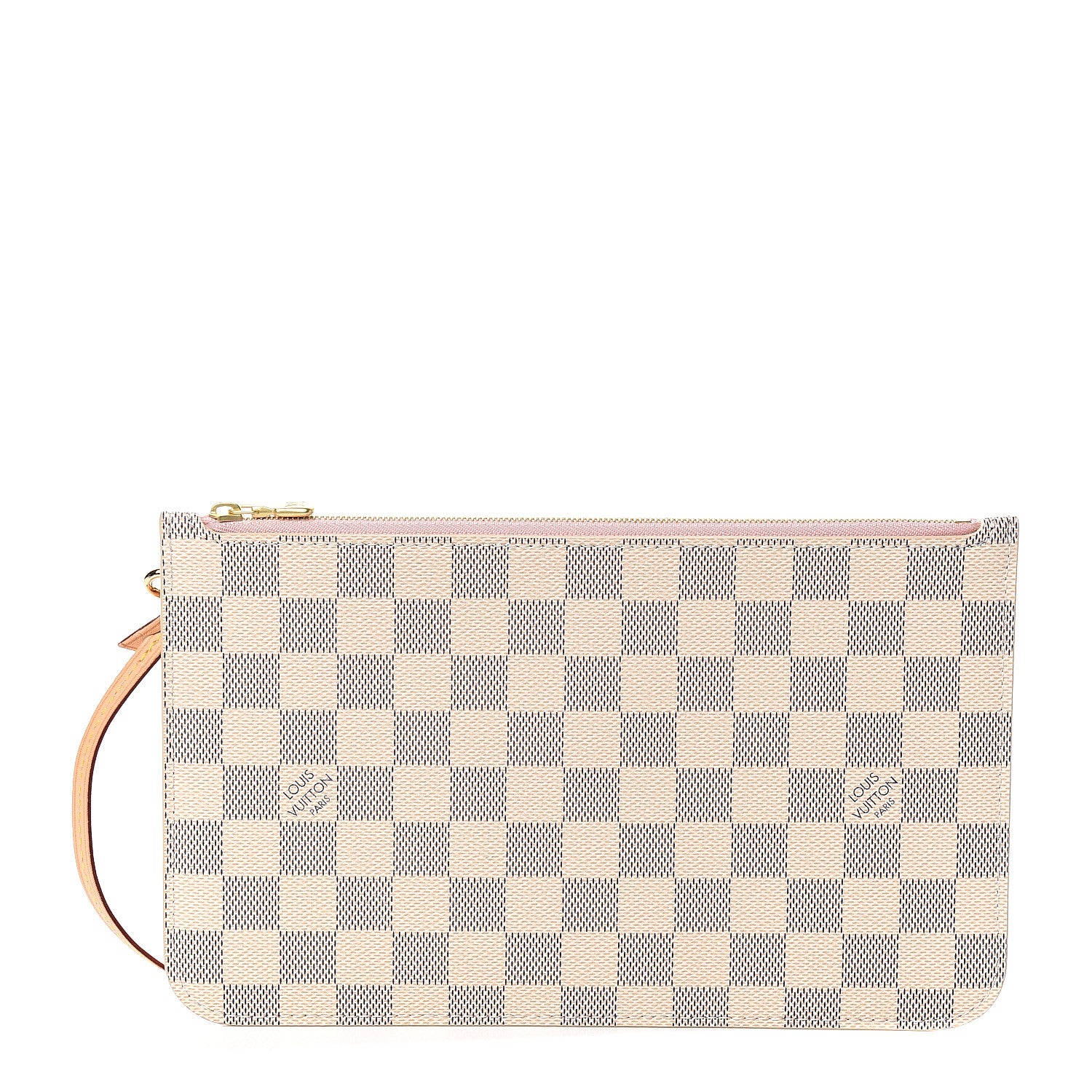 Louis Vuitton Damier Azur Neverfull MM GM Pochette Rose Ballerine 1 of 7