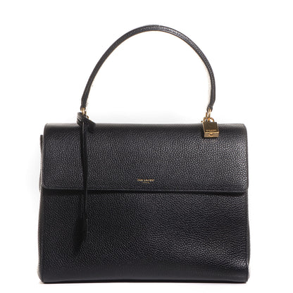 Saint Laurent Grained Calfskin Medium Moujik Top Handle Bag Black 1 of 11
