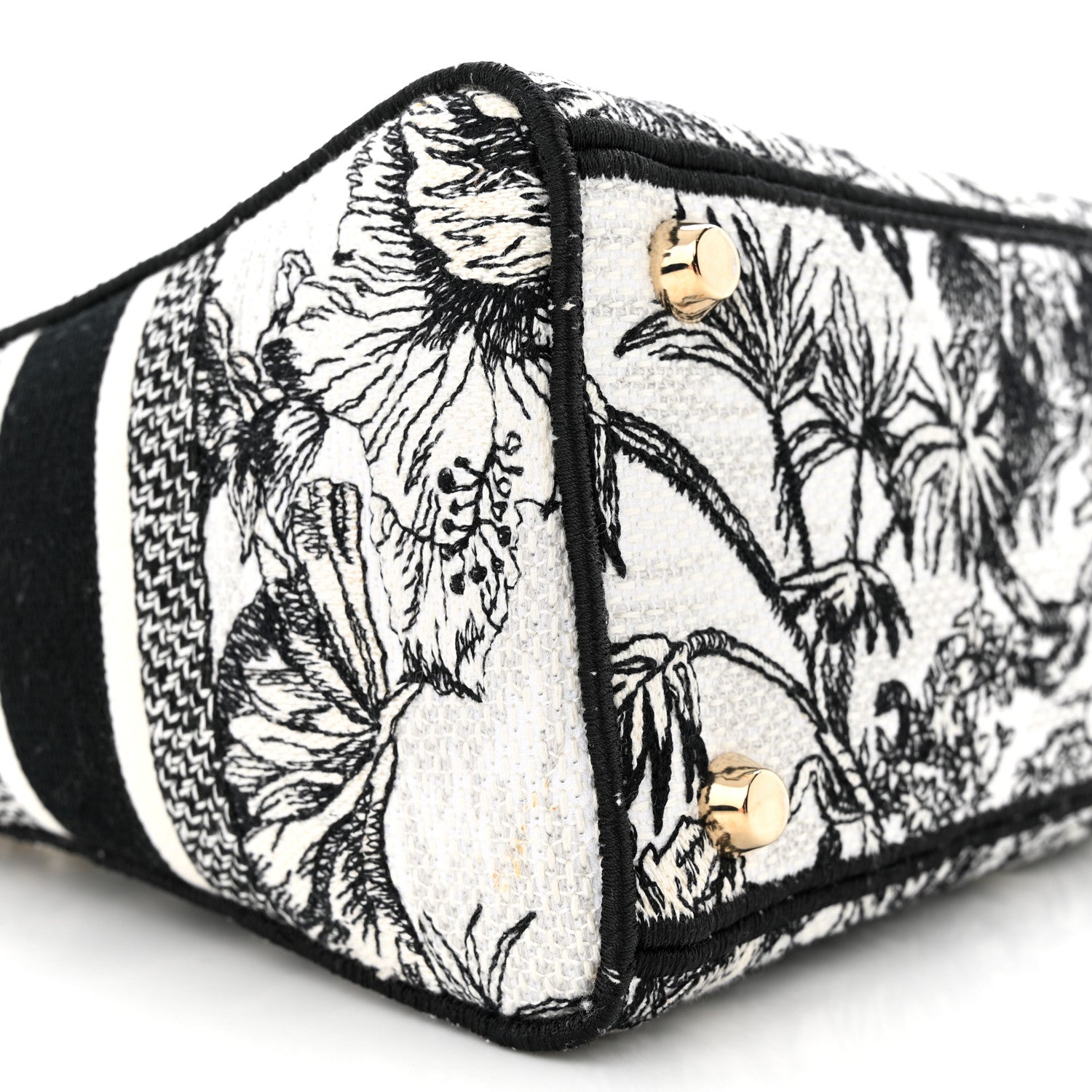 Christian Dior Toile de Jouy Voyage Embroidered Medium Lady D-Lite White Multicolor 9 of 11