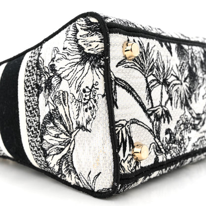 Christian Dior Toile de Jouy Voyage Embroidered Medium Lady D-Lite White Multicolor 9 of 11
